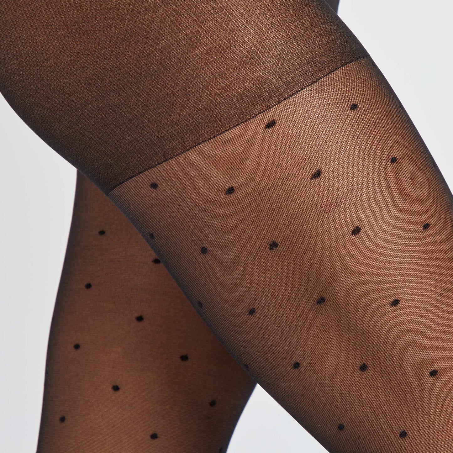 Dotted tights - 30D black