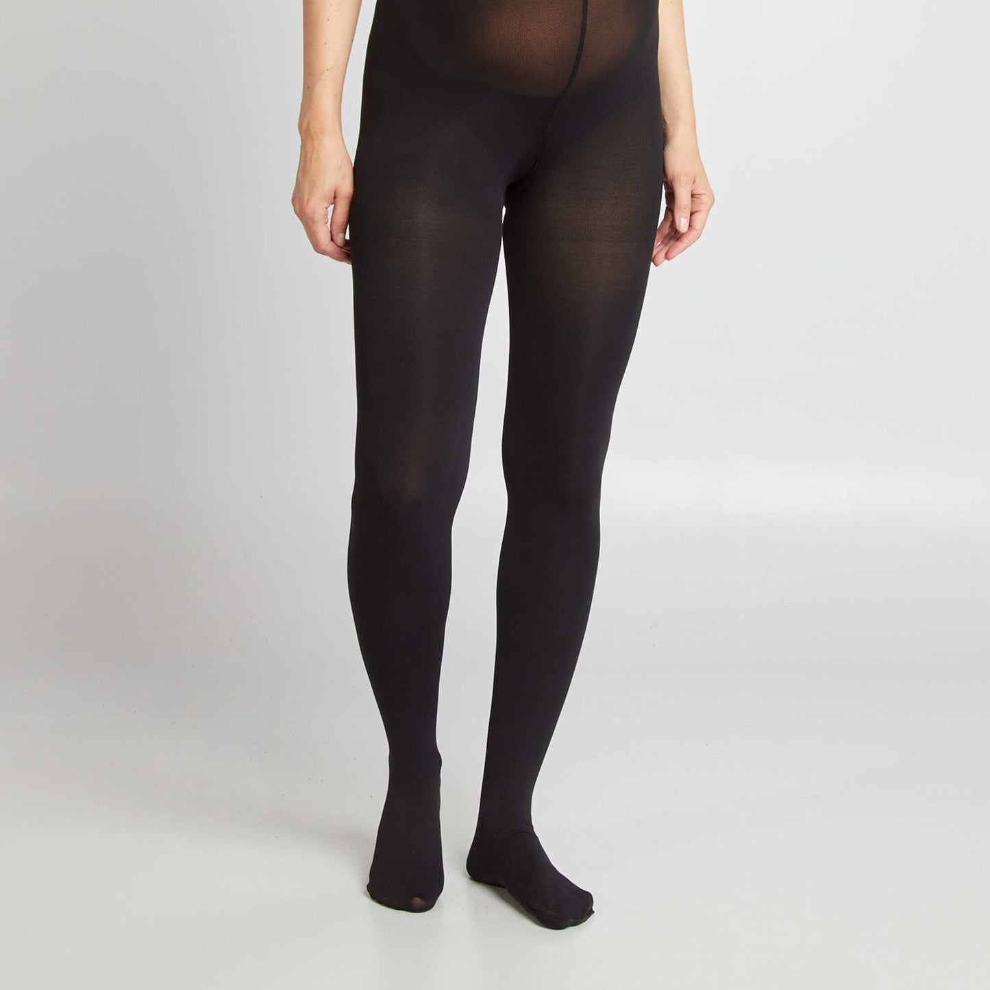 120 denier maternity tights black