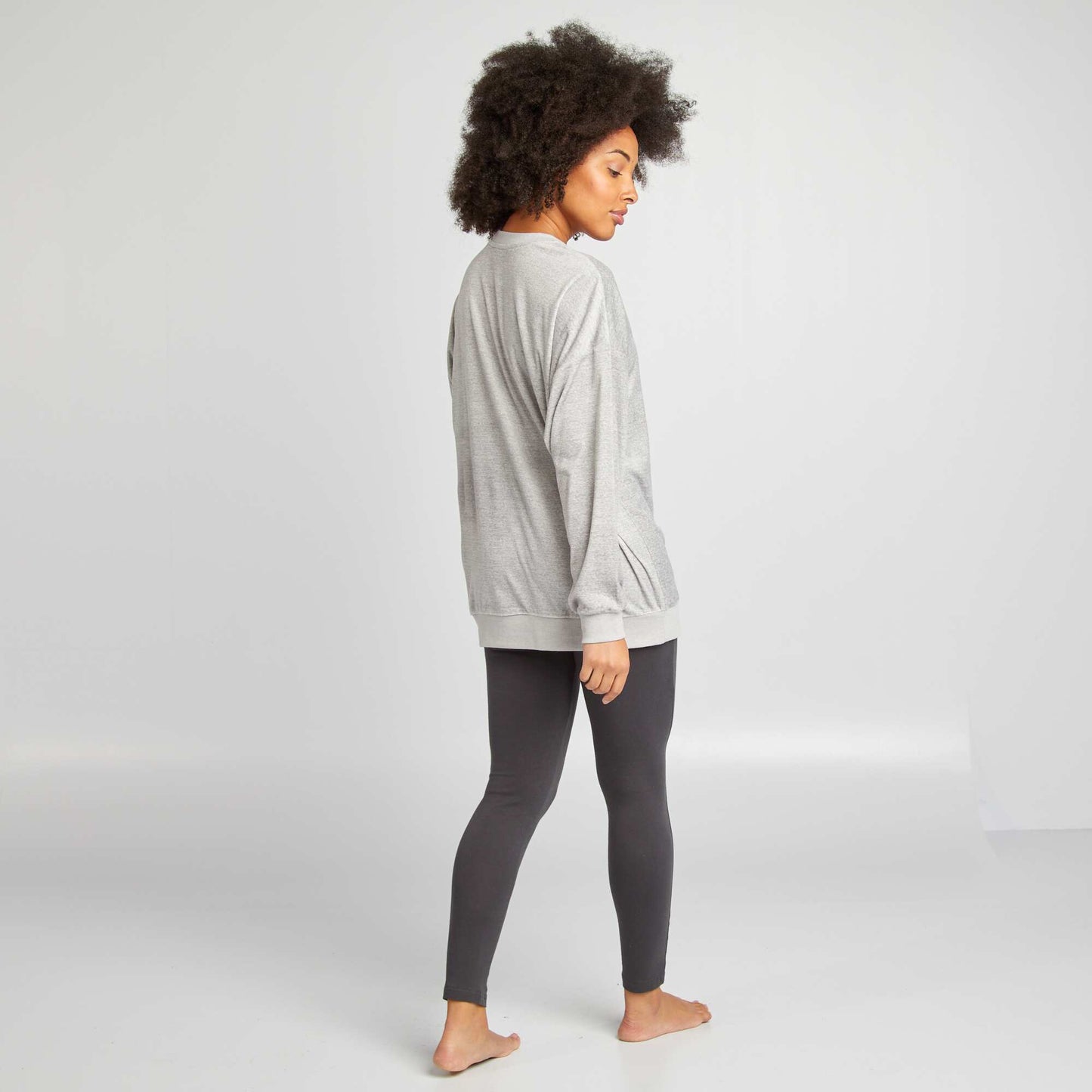 Stitch 2-piece long pyjamas GREY