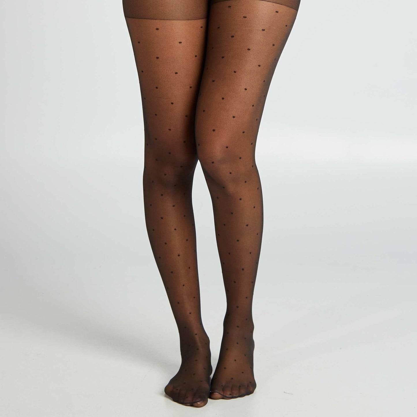 Dotted tights black