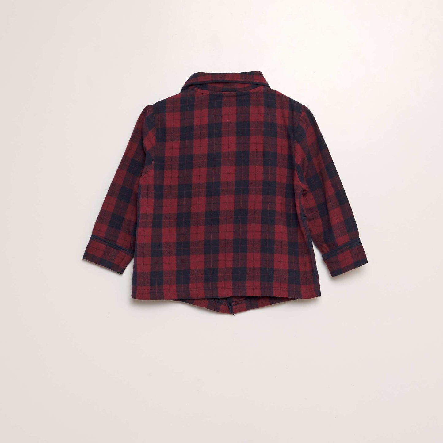 Long flannel pyjama set - 2-piece set RED