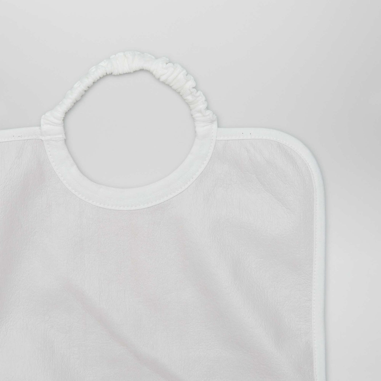 Pack of 2 pull-on towelling bibs WHITE