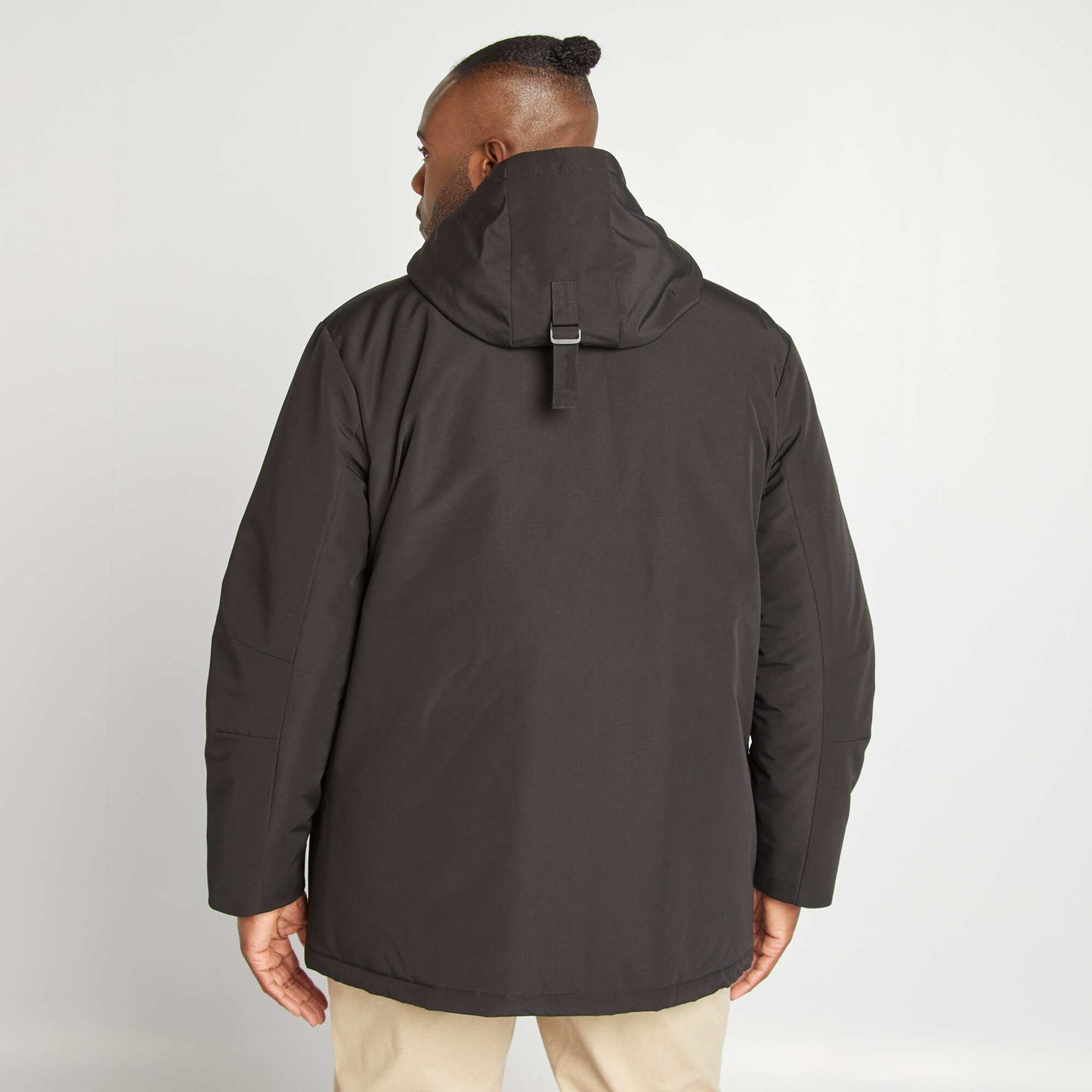 Hooded parka black