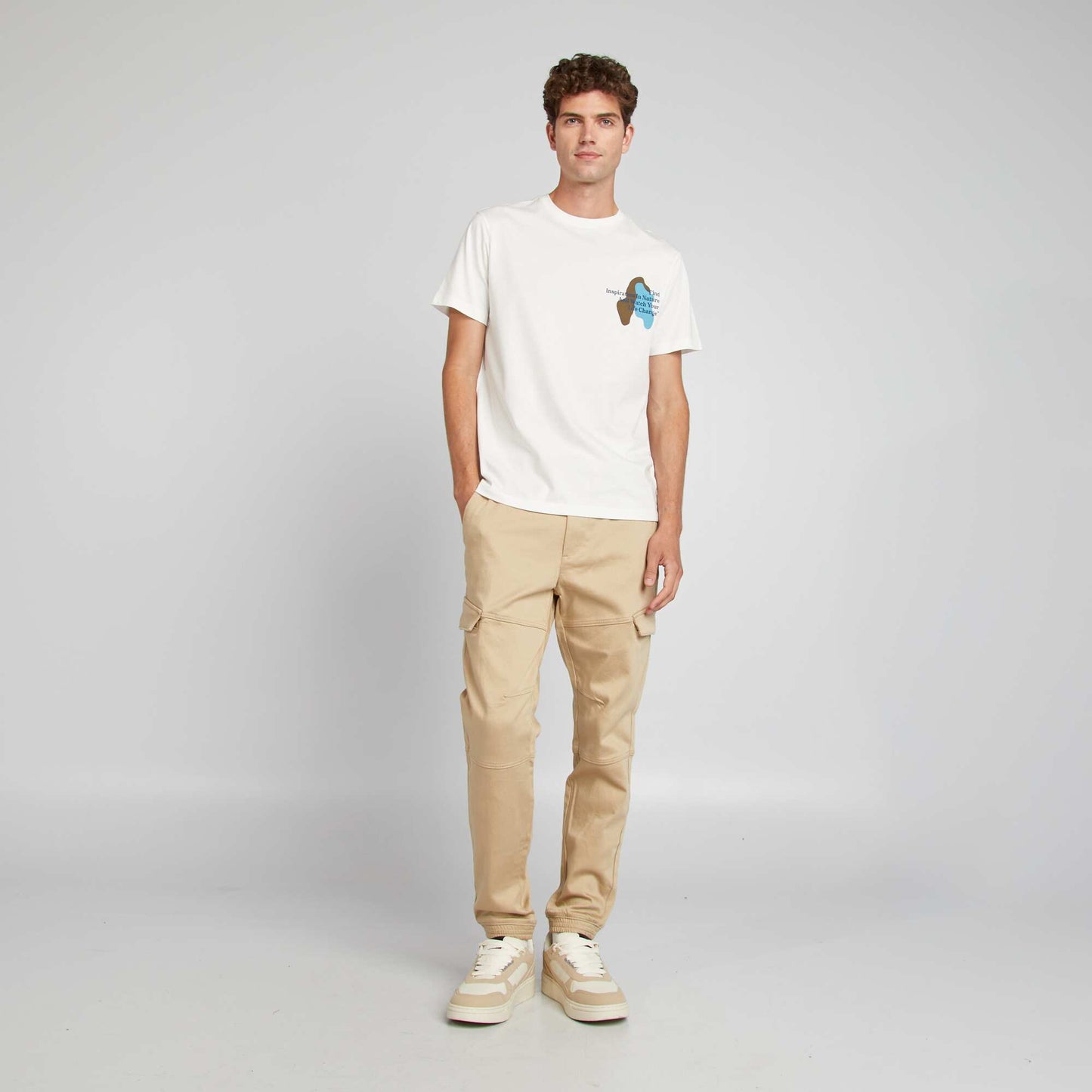 Multi-pocket joggers BEIGE