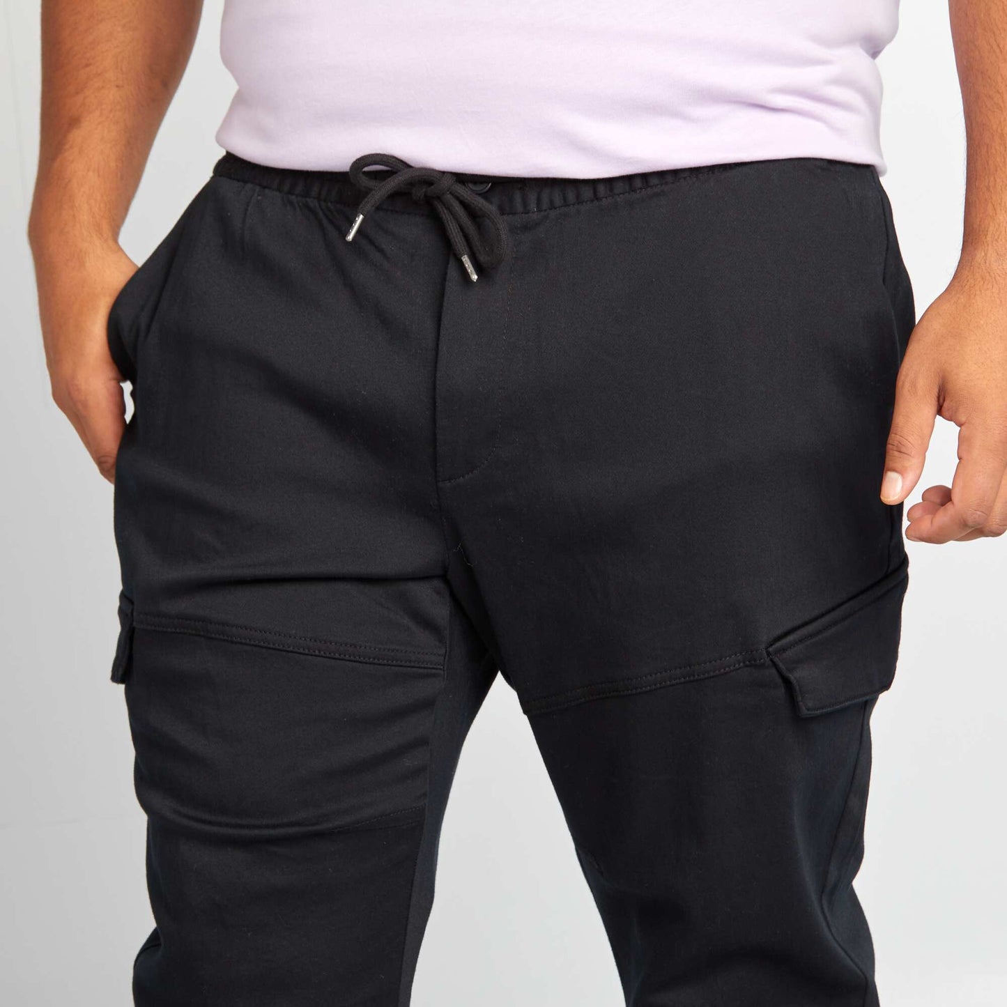 Multi-pocket trousers black