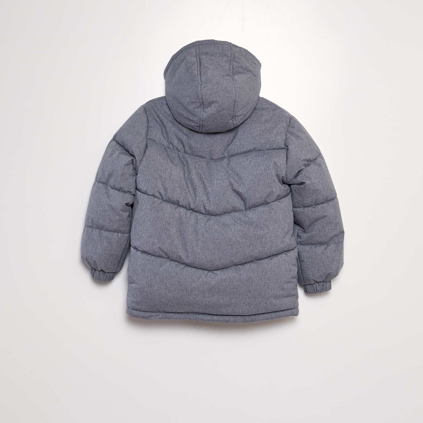 Mid-length quilted padded jacket GREY