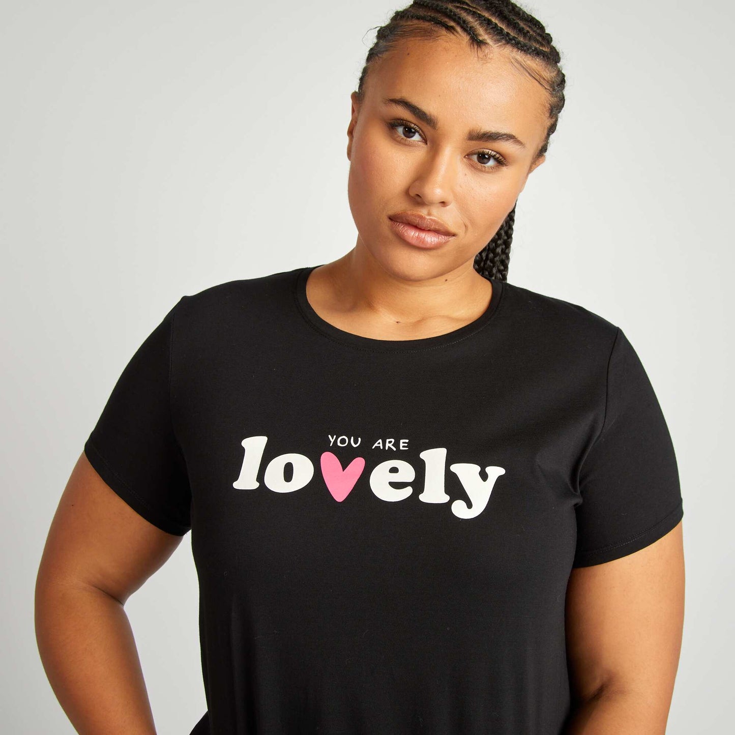 Jersey nightshirt BLACK