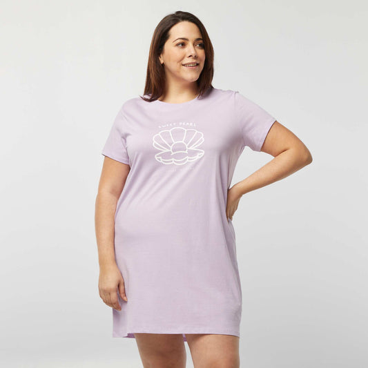 Jersey nightshirt PURPLE