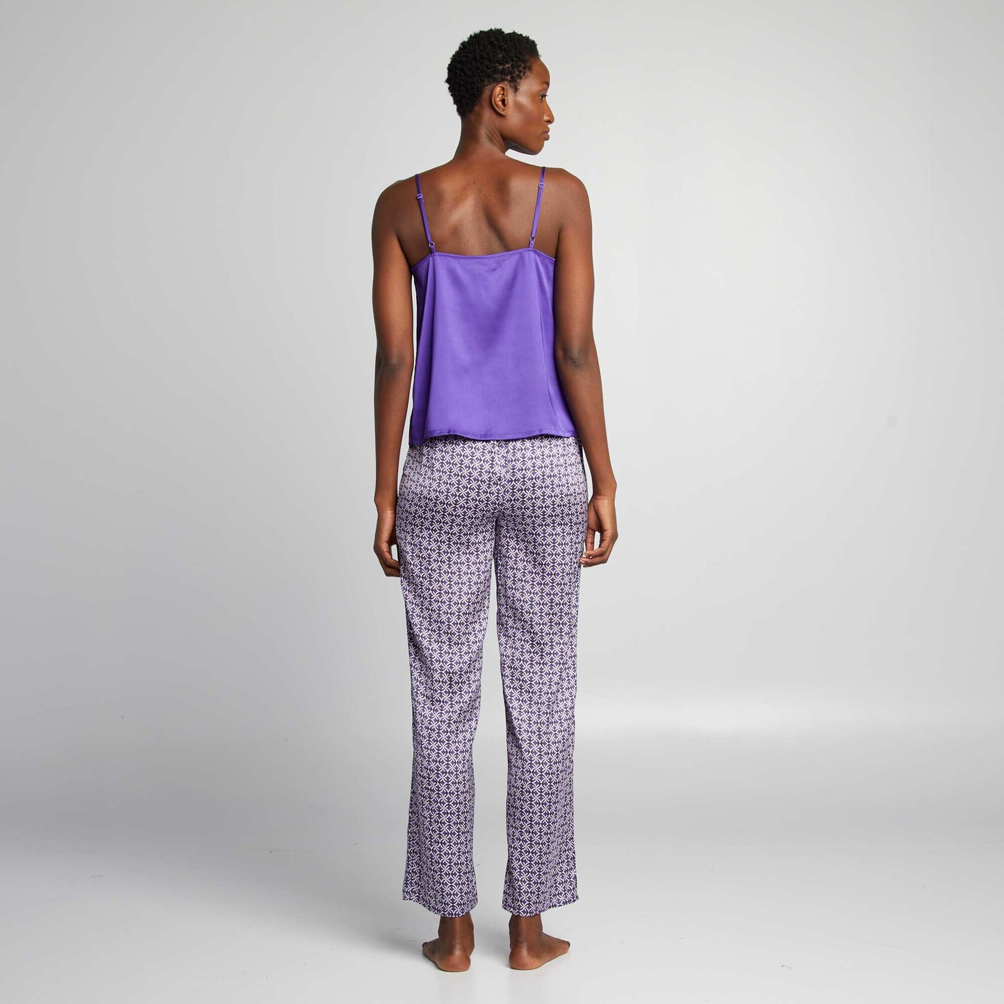 Top + bottoms pyjama set - 2-piece set PURPLE