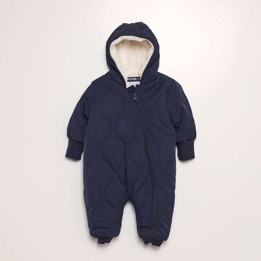 Sherpa-lined snowsuit BLUE