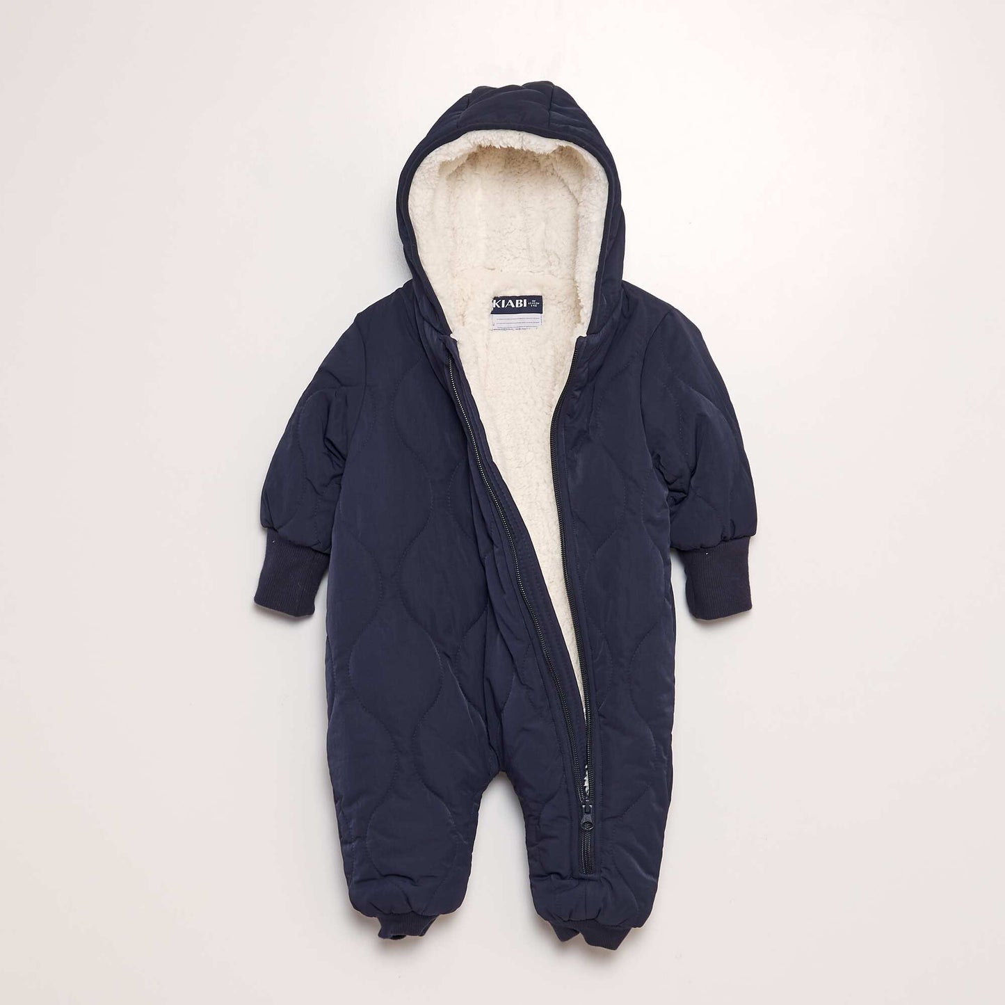 Sherpa-lined snowsuit BLUE