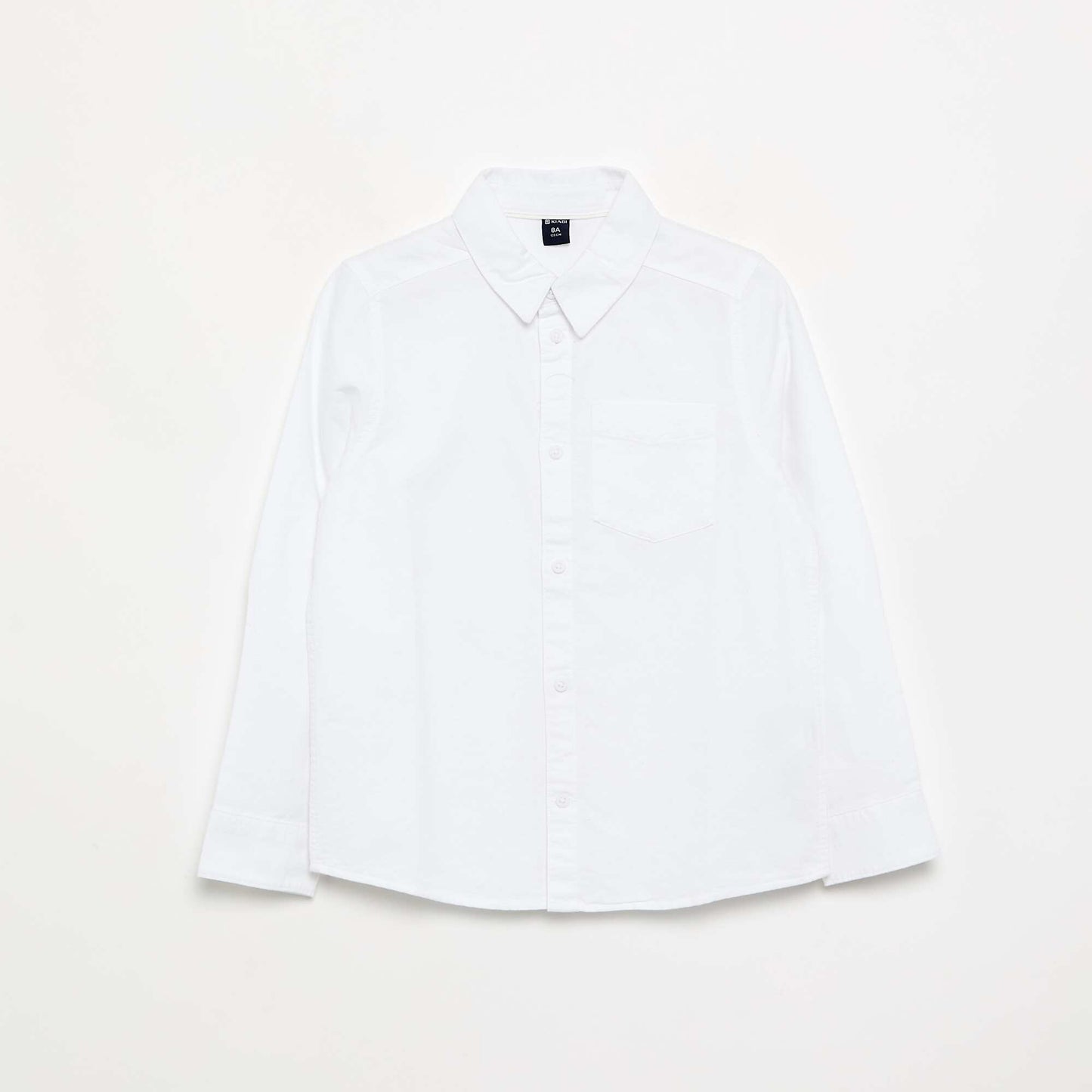 Long-sleeved Oxford Shirt WHITE