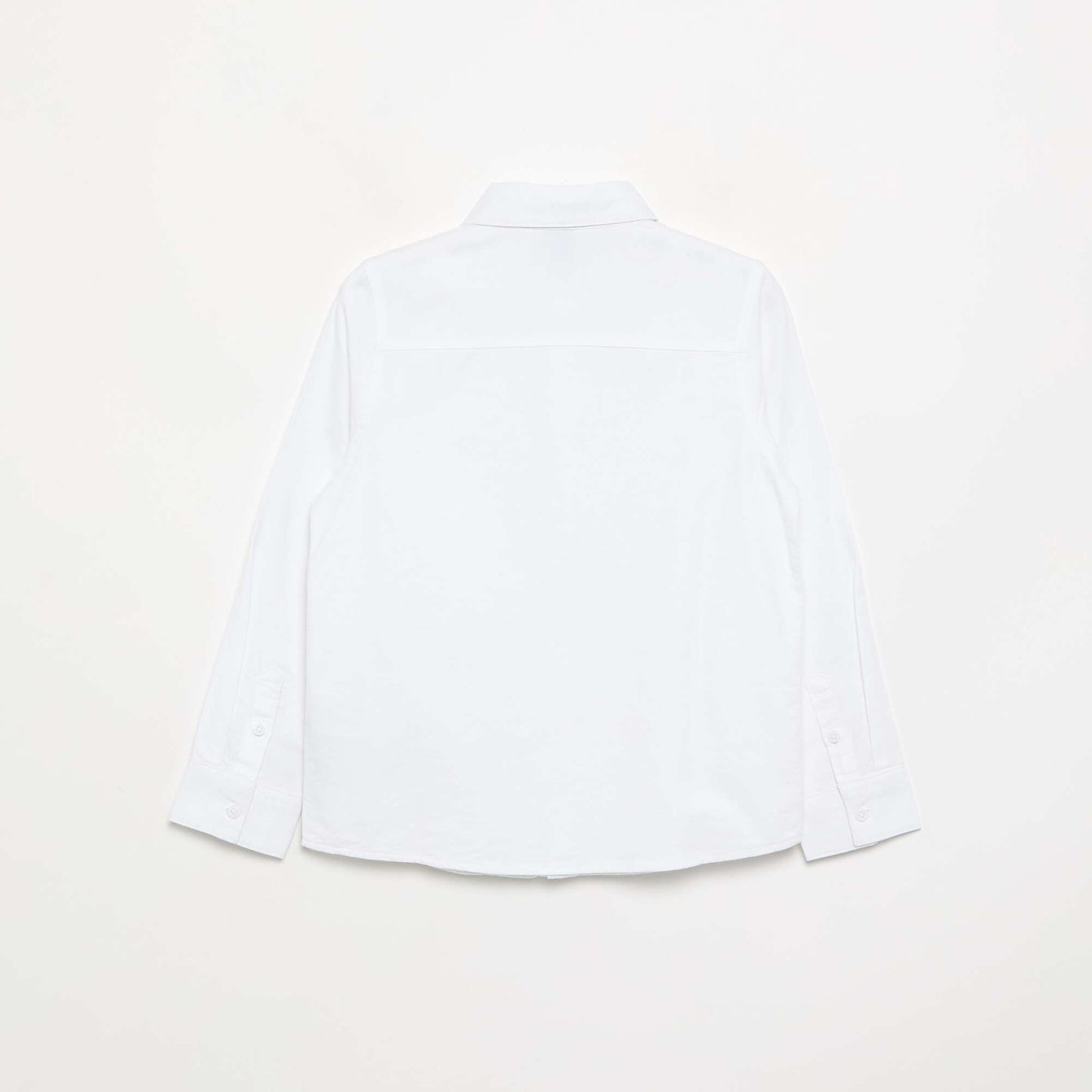 Long-sleeved Oxford Shirt WHITE
