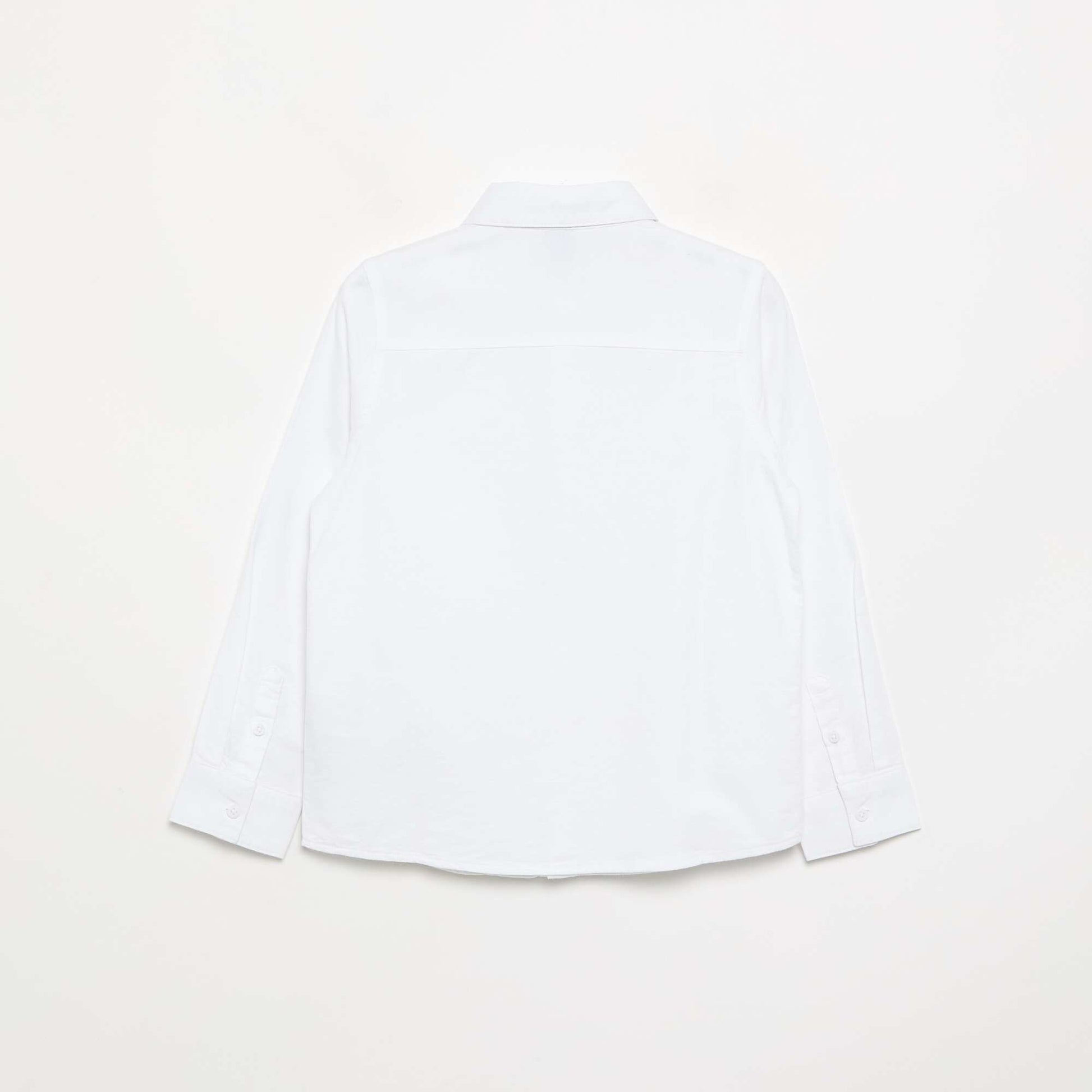 Long-sleeved Oxford Shirt WHITE