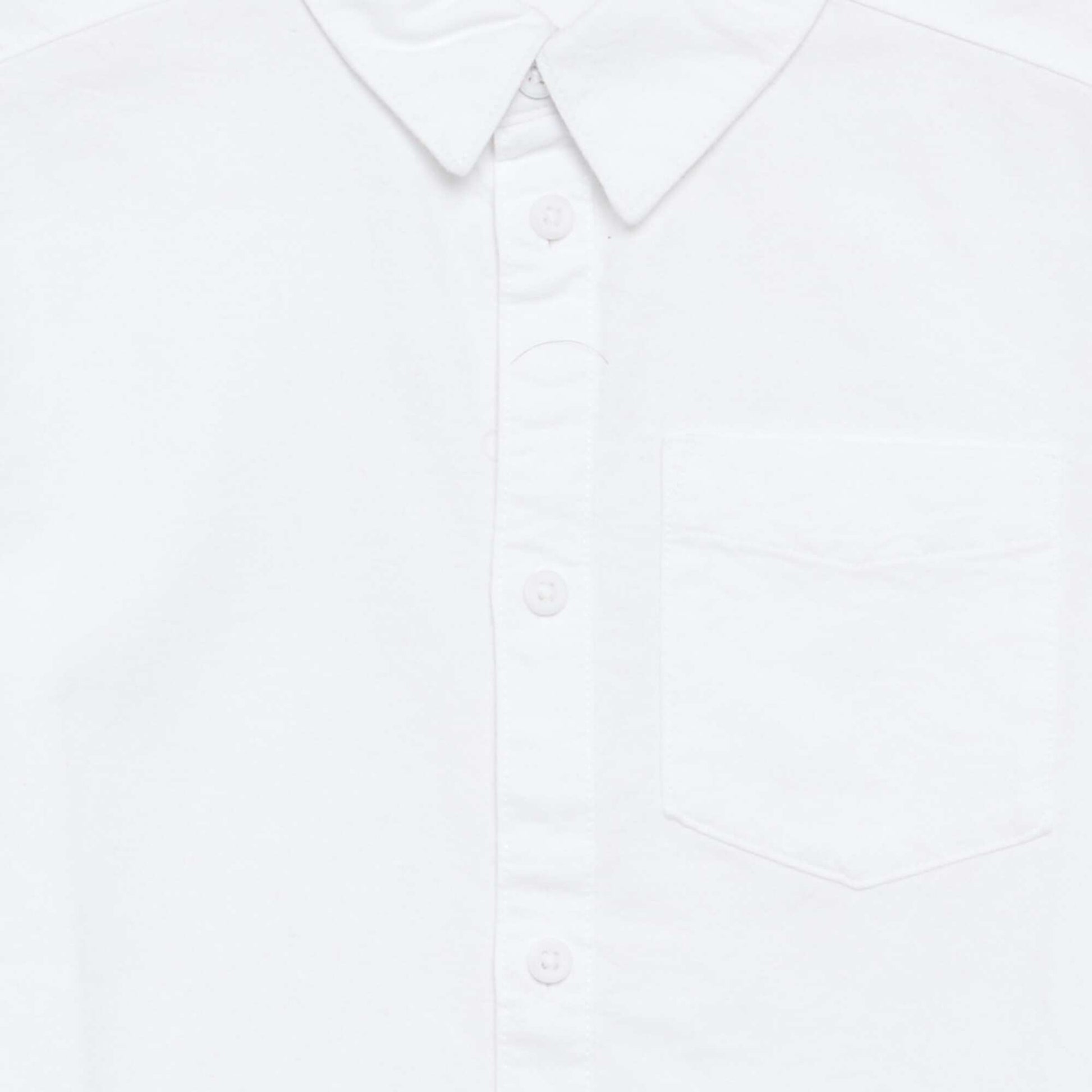 Long-sleeved Oxford Shirt WHITE