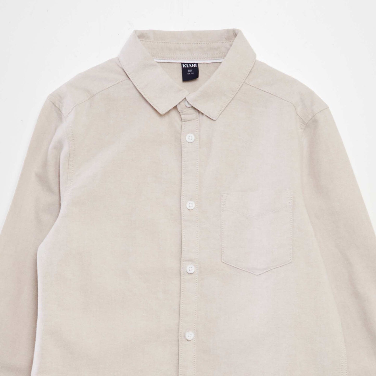 Long-sleeved Oxford shirt BEIGE