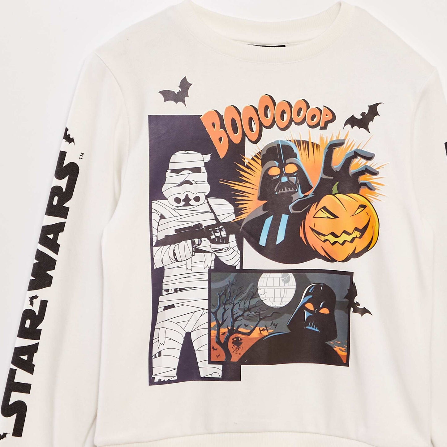 Star Wars print sweatshirt - Halloween WHITE