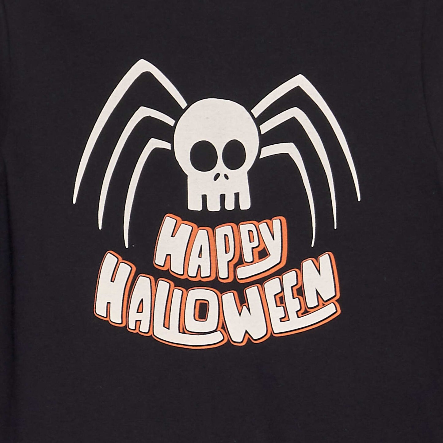 Long-sleeved printed T-shirt - Halloween BLACK