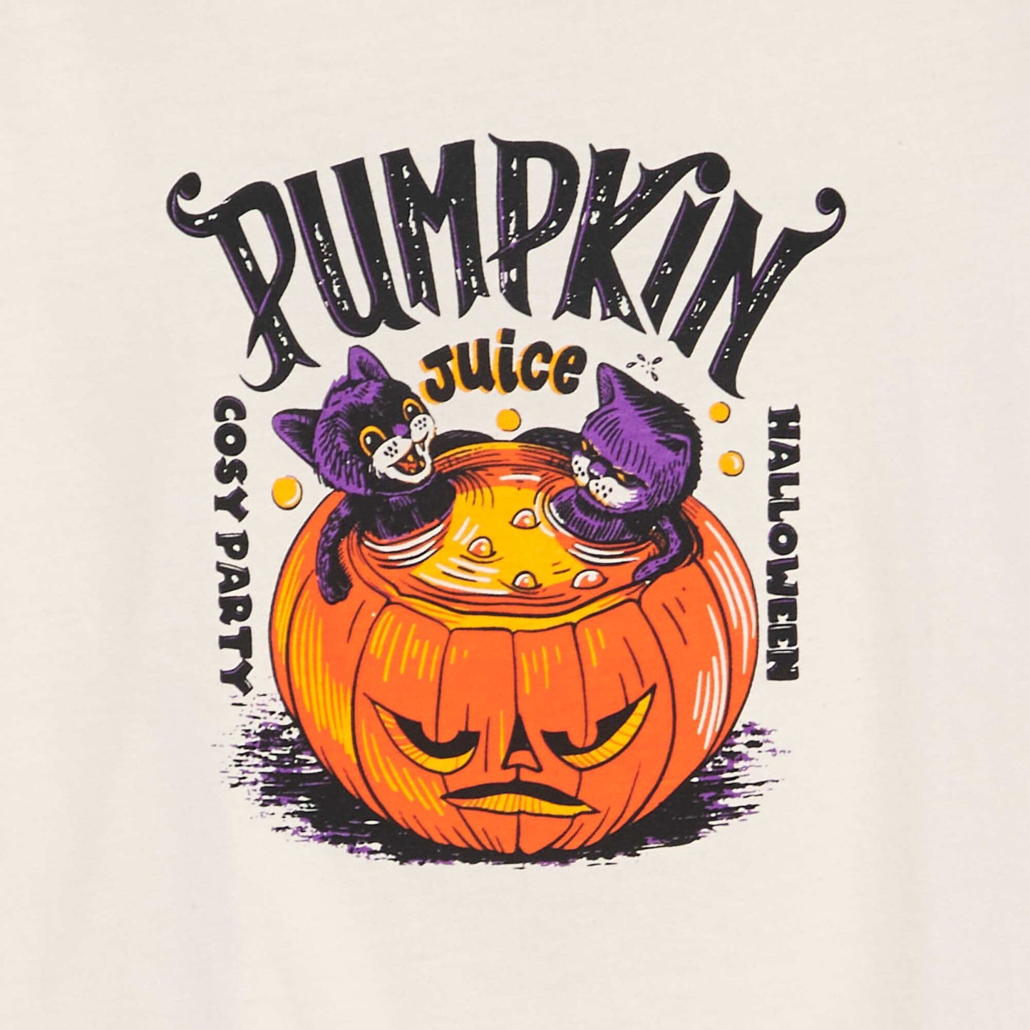 Printed T-shirt - Halloween WHITE