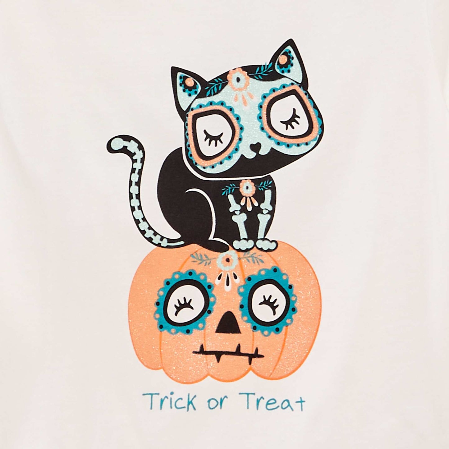 Long-sleeved printed T-shirt - Halloween BEIGE