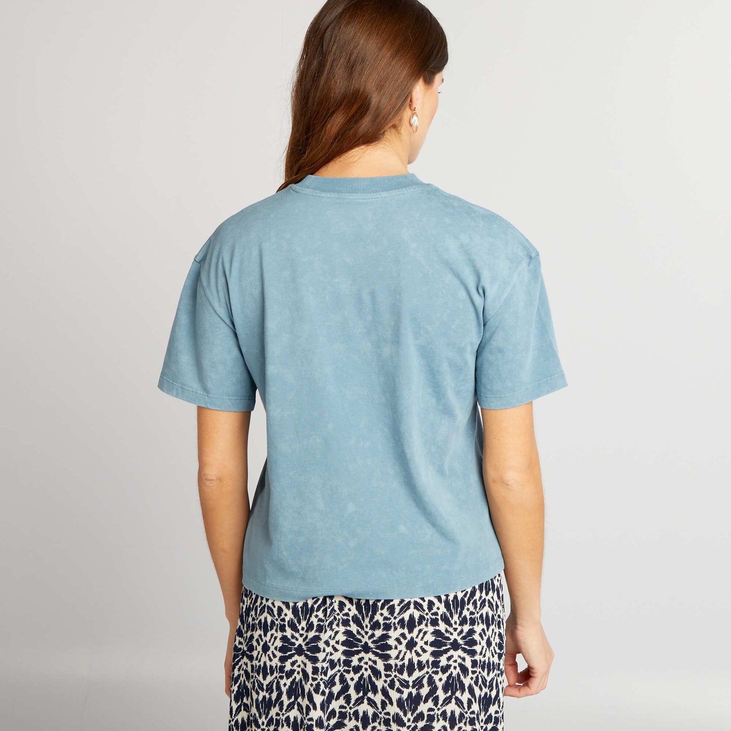 Shells print T-shirt BLUE