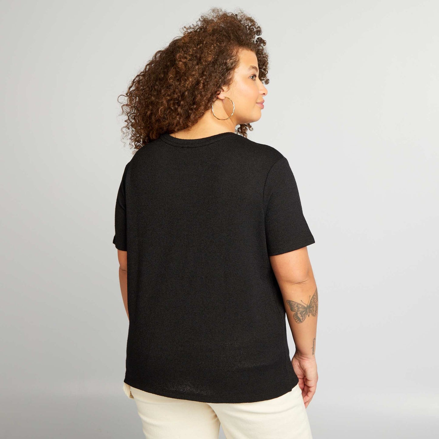 Classic flowing T-shirt black