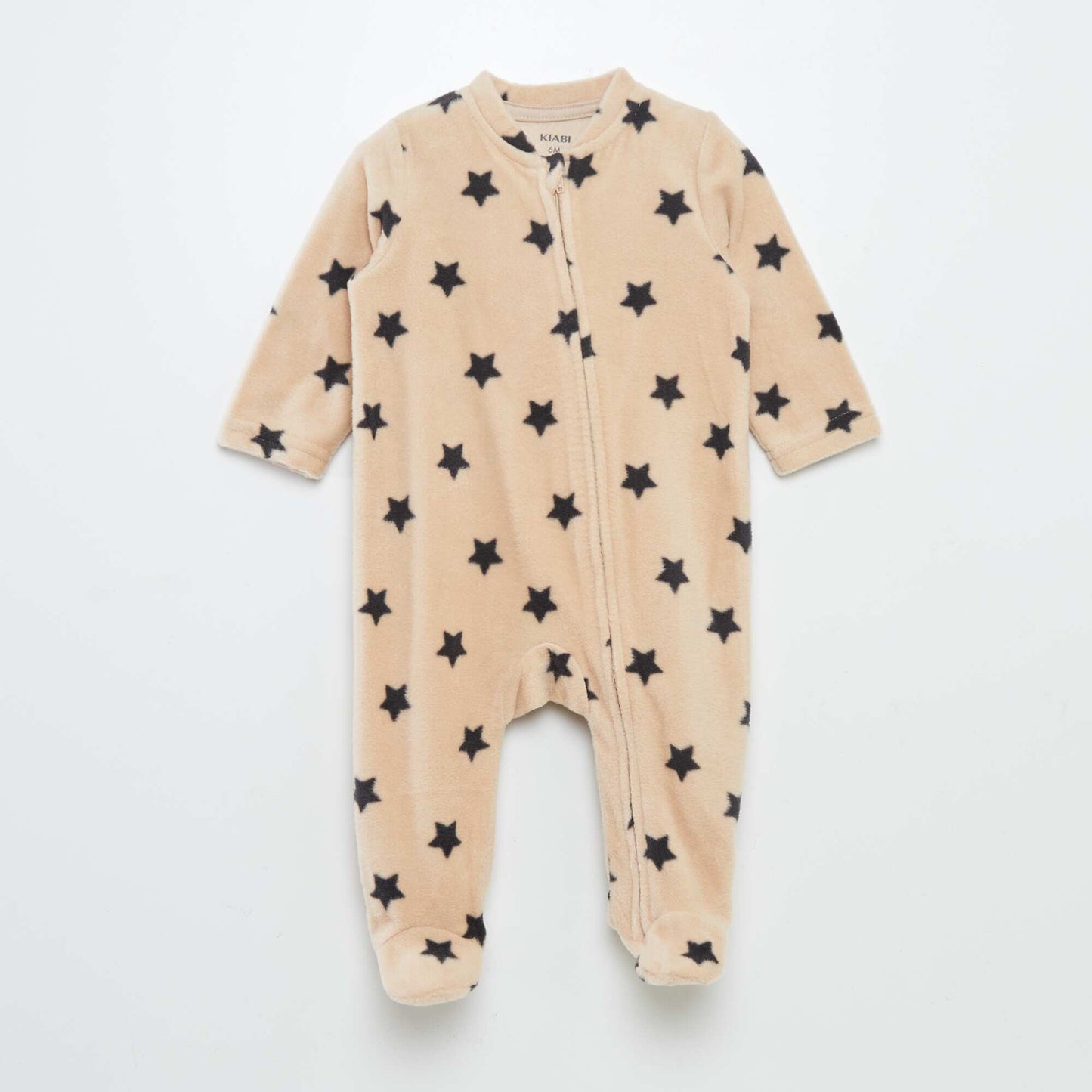 Pack of 2 fleece sleepsuits BEIGE