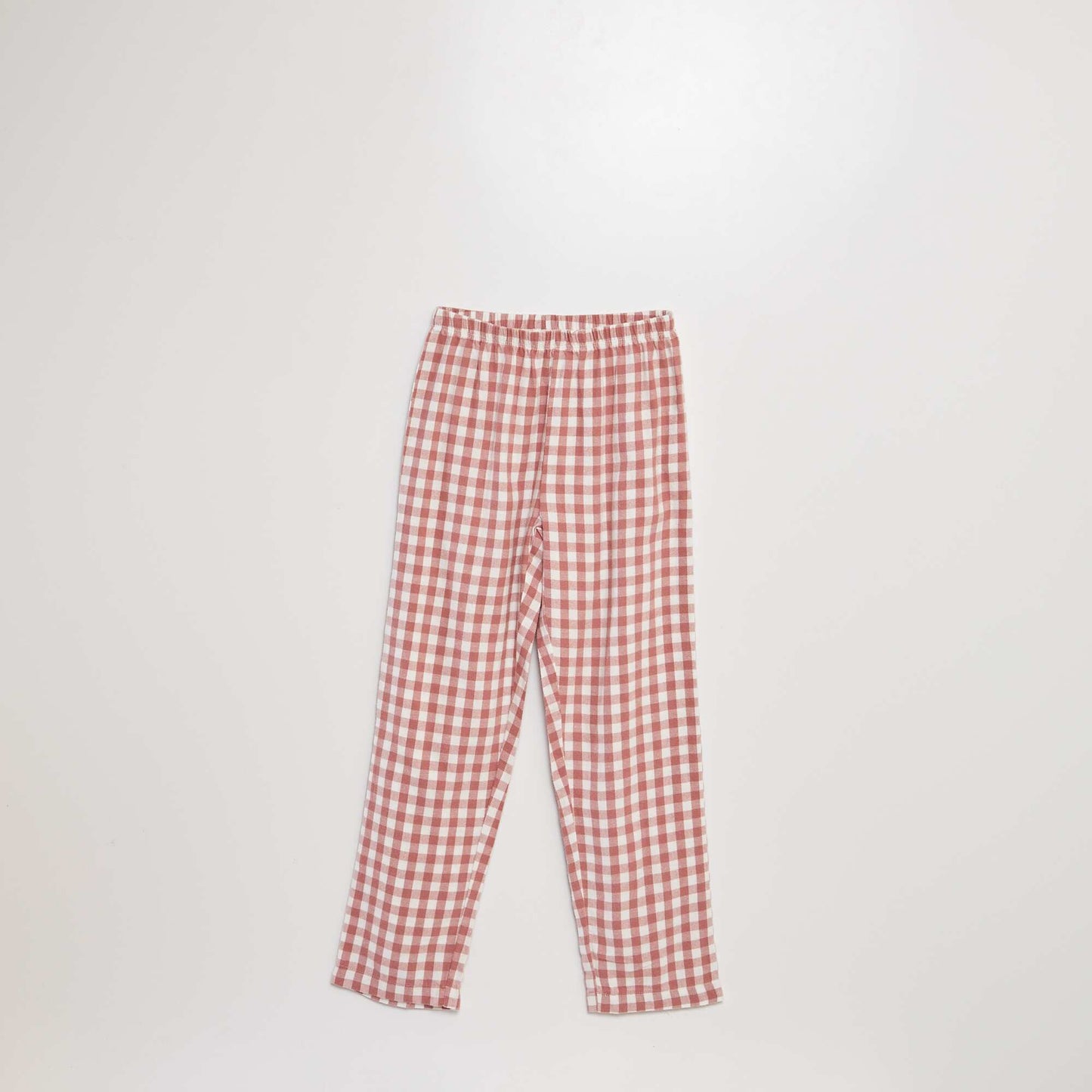 Long checked pyjama set - 2-piece set PINK