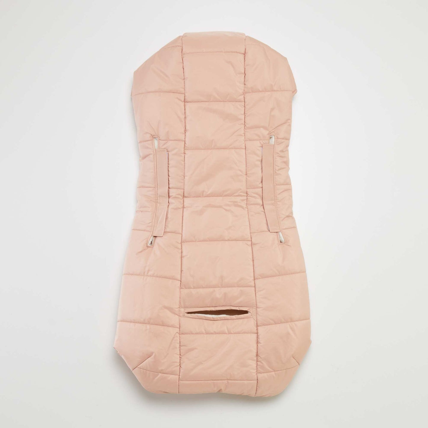 Quilted fleece sleeping bag with hood PINK