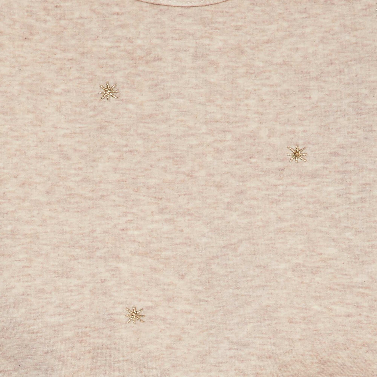 Thick sweater with star pattern BEIGE