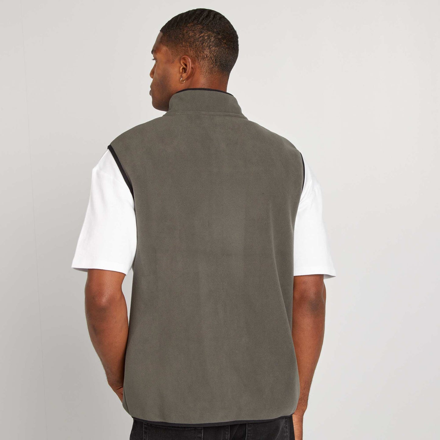 Fleece bodywarmer KHAKI