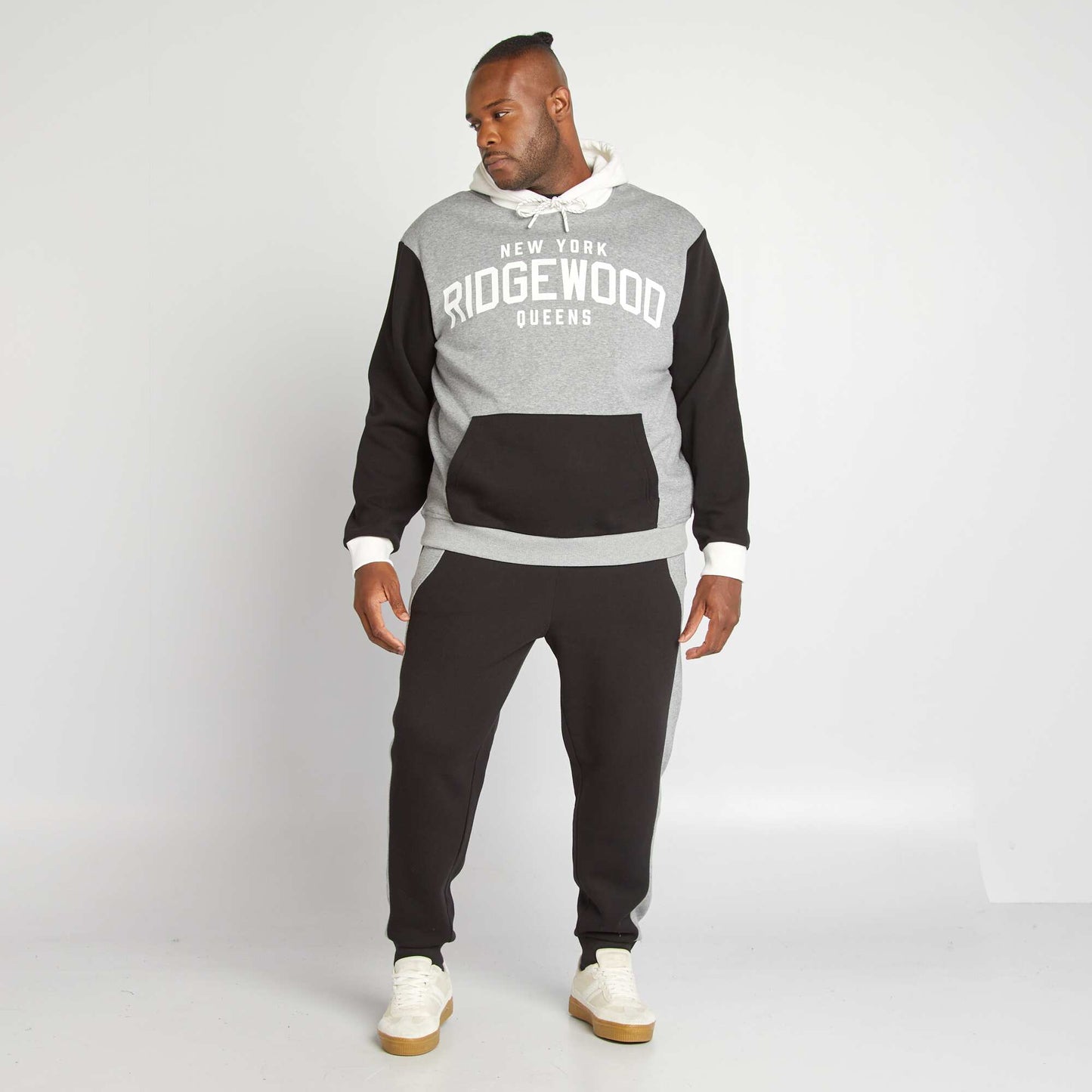 Sweatshirt fabric joggers black