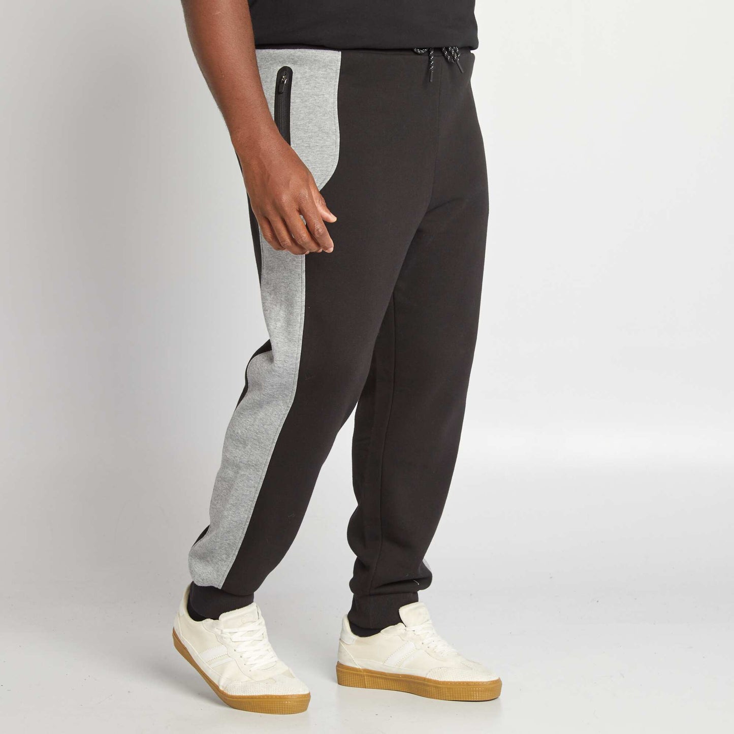 Sweatshirt fabric joggers black