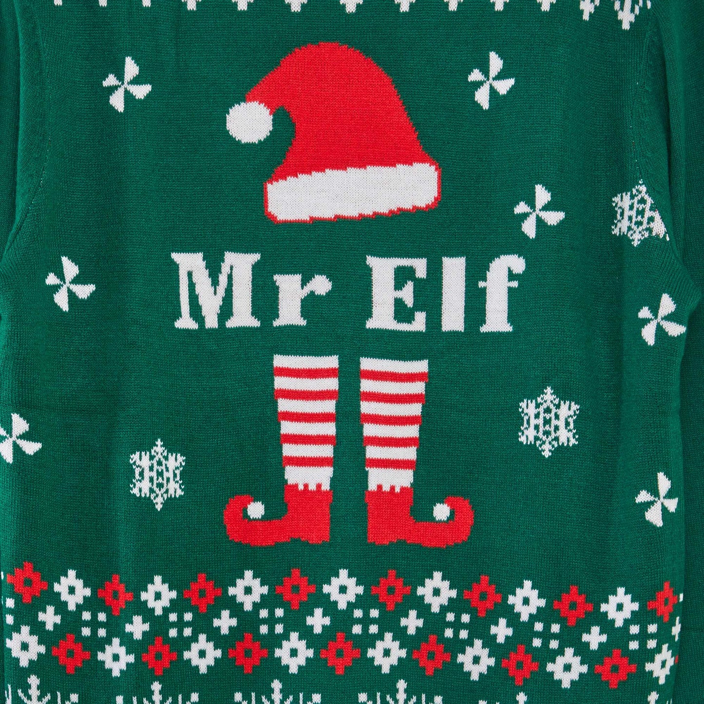 Elf Christmas jumper GREEN