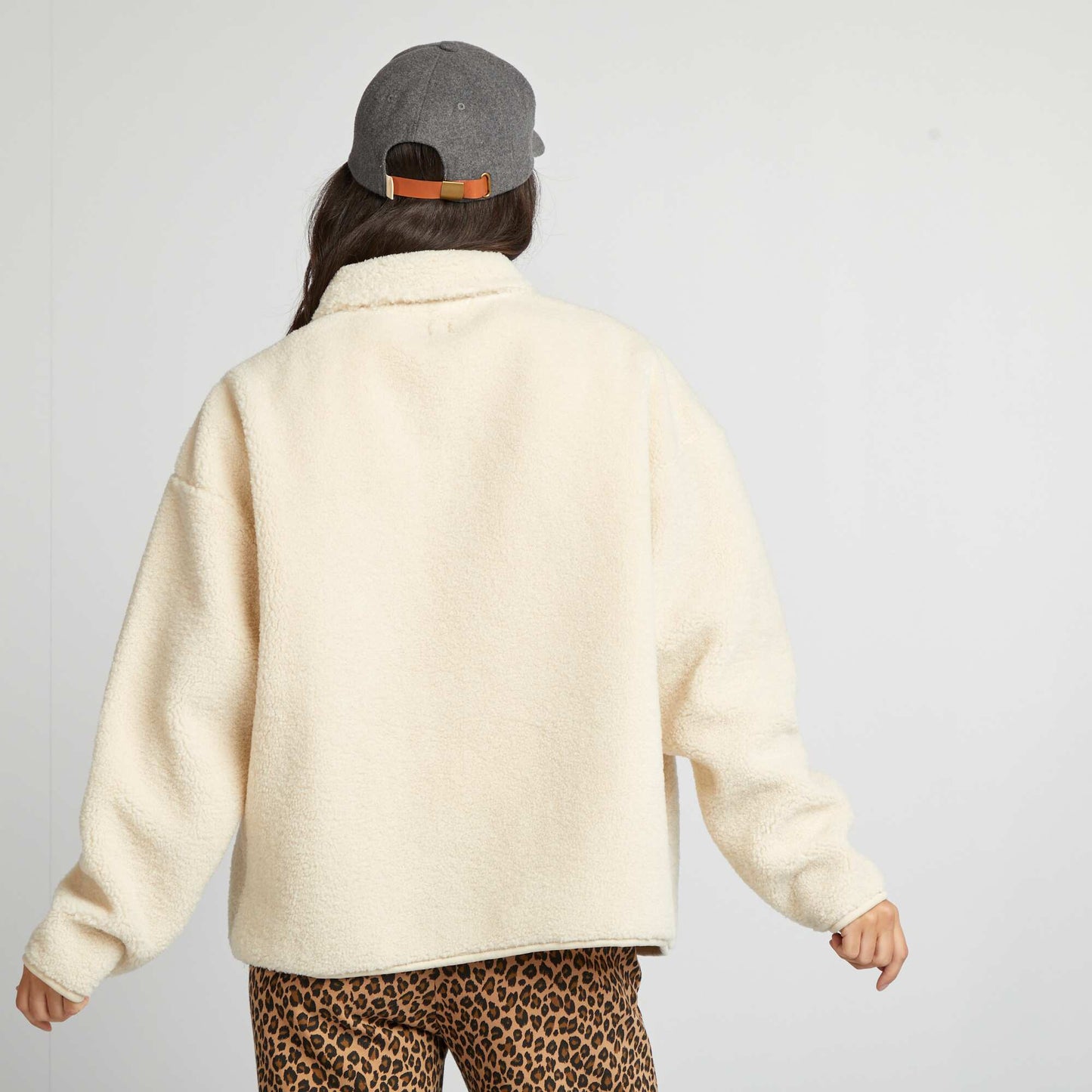 Teddy sweatshirt beige