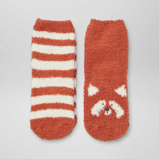 Warm  non-slip animal socks BROWN