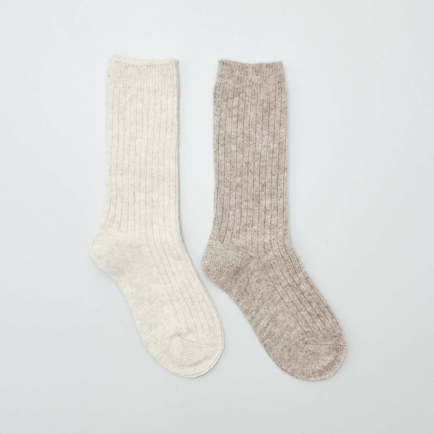 Pack of 2 pairs of warm socks GREY