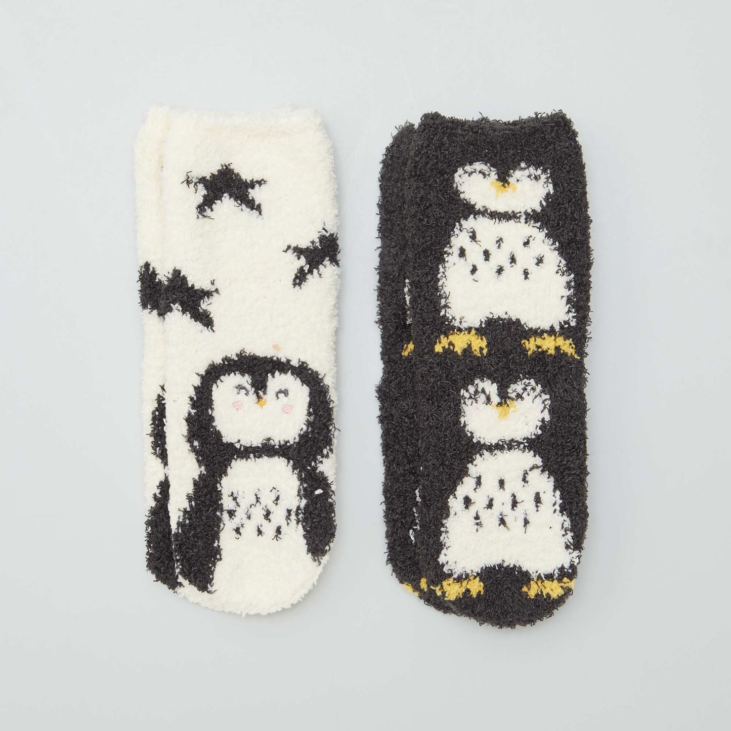 Pack of 2 pairs of cute warm socks BLACK