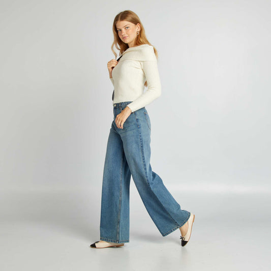 Skater-style low-rise jeans BLUE