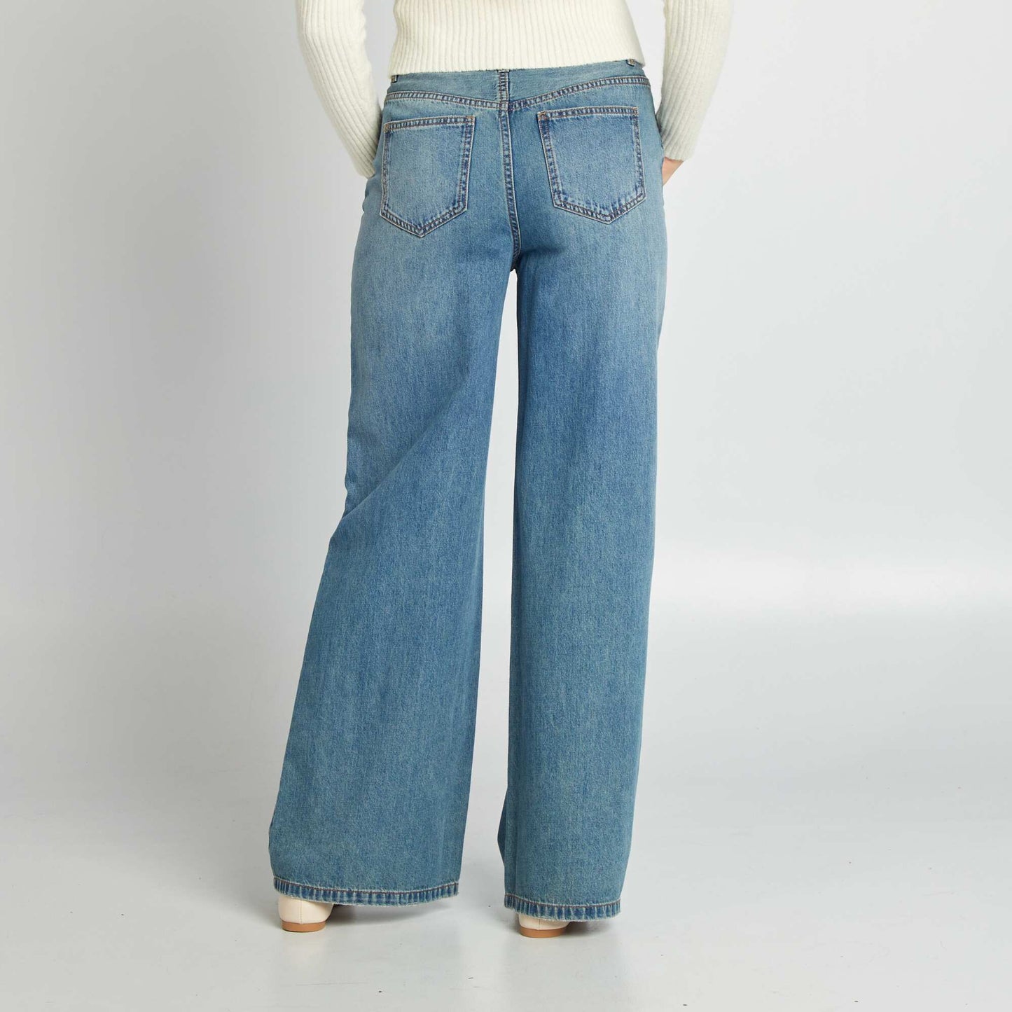 Skater-style low-rise jeans BLUE