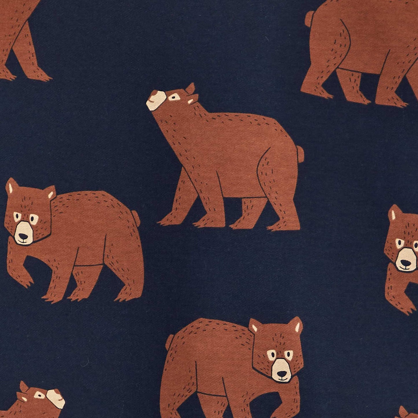 Bear patterned sweatshirt BLUE