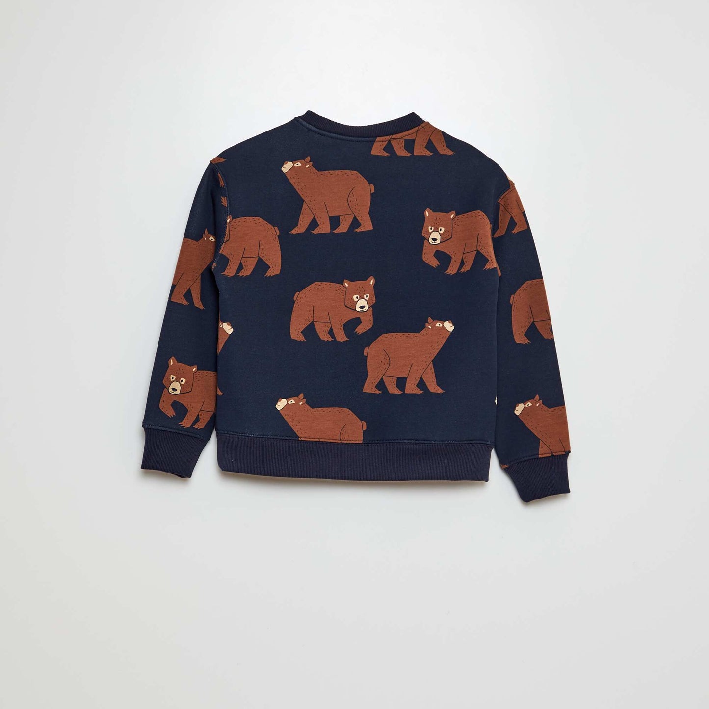 Bear patterned sweatshirt BLUE