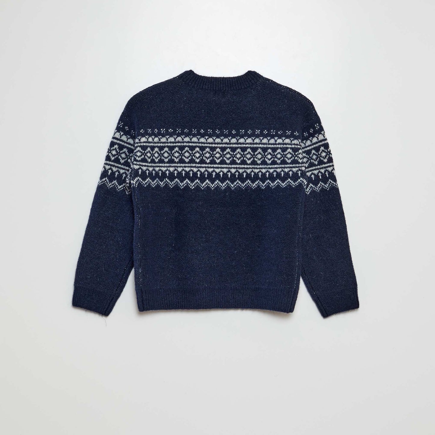 Jacquard deer jumper BLUE