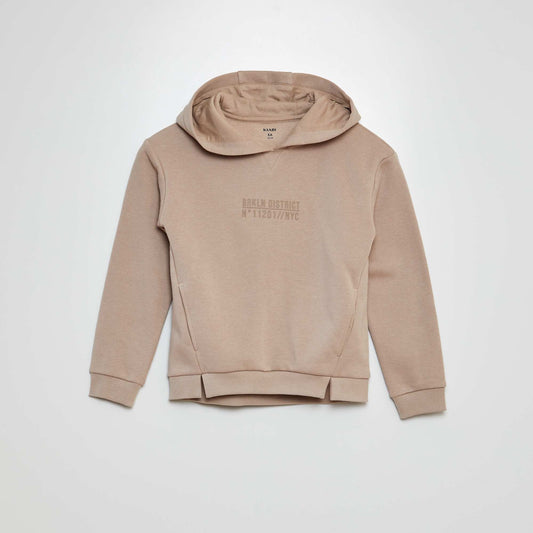 Loose-fit hoodie BEIGE