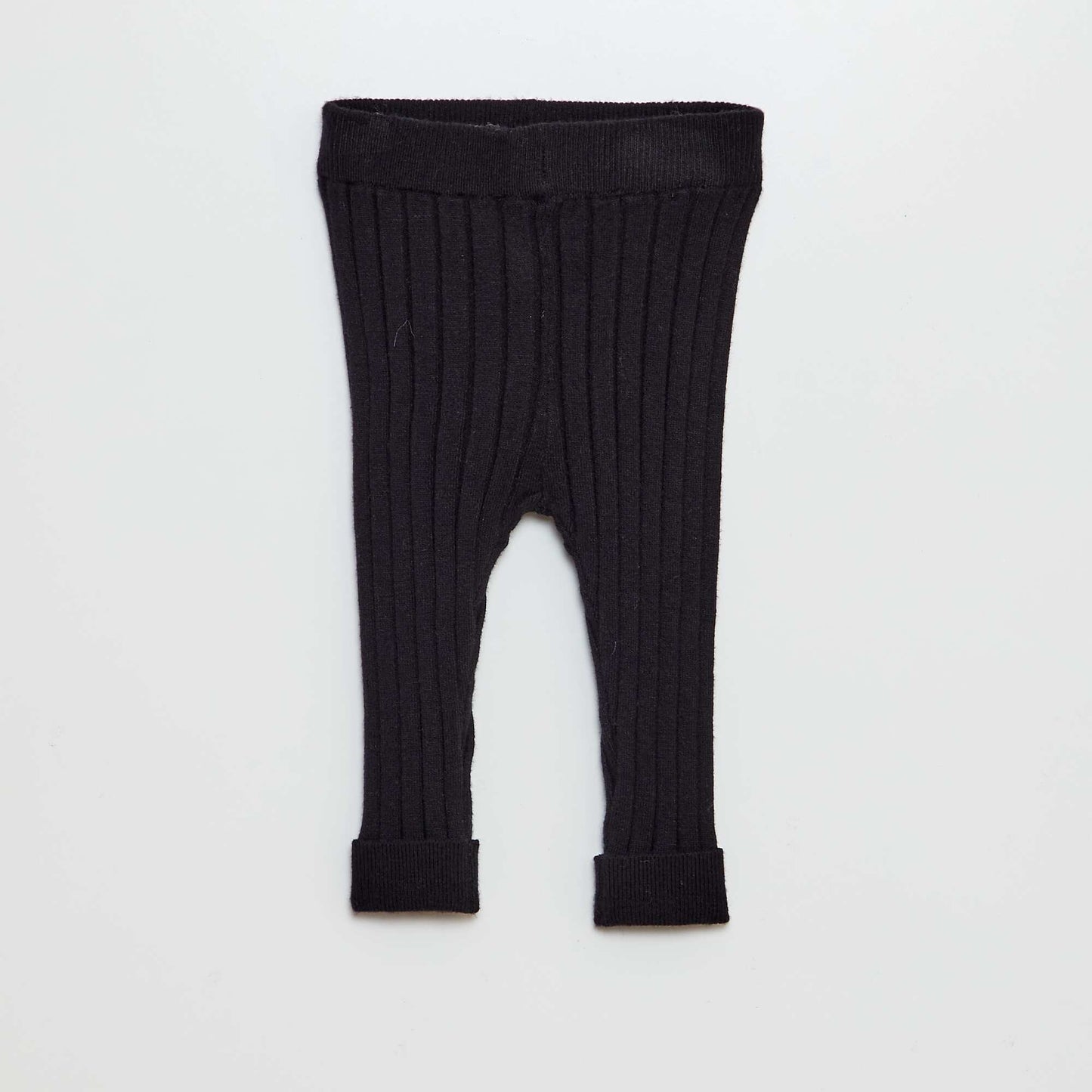 Ribbed leggings + socks BLACK