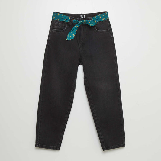 Denim mom jeans BLACK