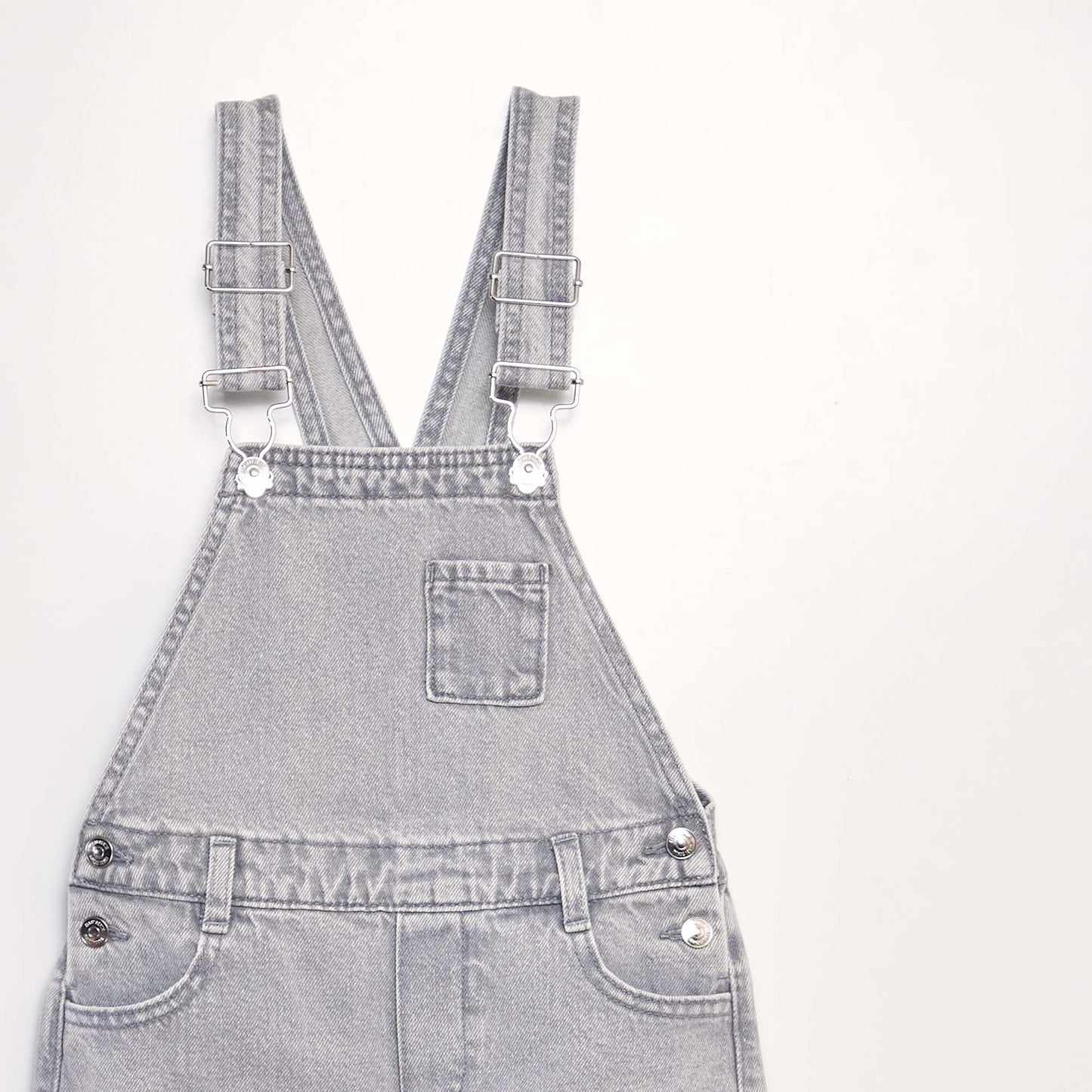 Denim dungarees GREY