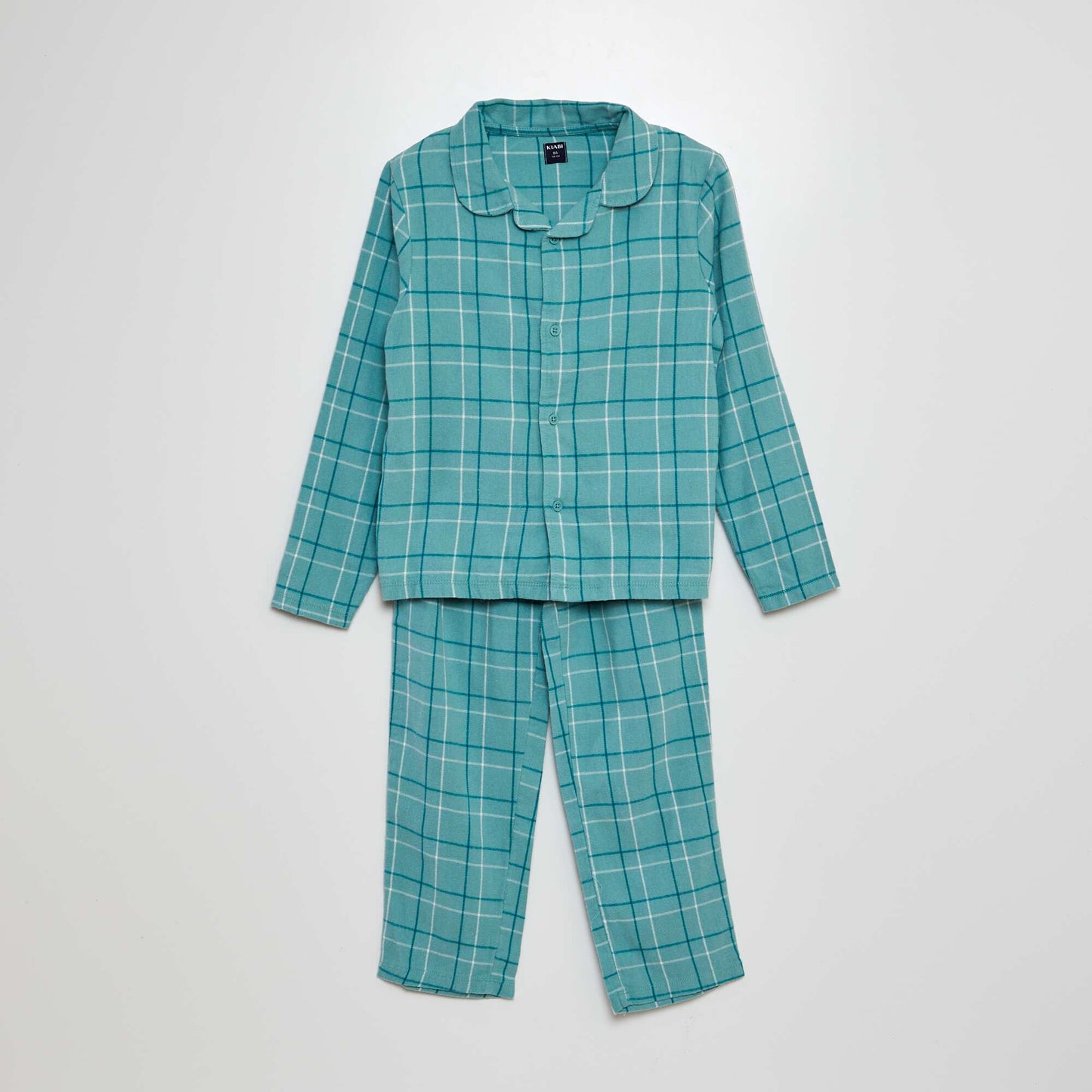 Flannel pyjama set - 2-piece set GREEN