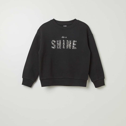 Plain sweatshirt BLACK