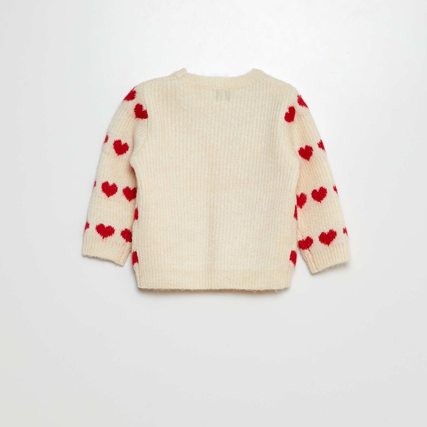 Heart pattern sweater RED